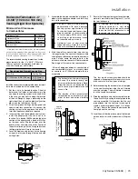 Предварительный просмотр 73 страницы Regency Fireplace Products City CST60E-LP Owners & Installation Manual