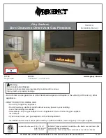 Предварительный просмотр 1 страницы Regency Fireplace Products City Series Owners And Installation Manual