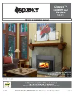 Предварительный просмотр 1 страницы Regency Fireplace Products Classic I2450 Owners & Installation Manual