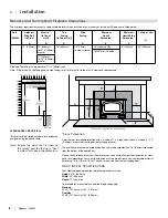 Предварительный просмотр 6 страницы Regency Fireplace Products Classic I2453M Owners & Installation Manual