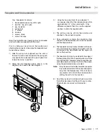 Предварительный просмотр 11 страницы Regency Fireplace Products Classic I2453M Owners & Installation Manual