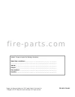 Предварительный просмотр 104 страницы Regency Fireplace Products E18E-LP11 Owners & Installation Manual