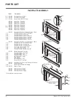 Preview for 34 page of Regency Fireplace Products E21 Gas Insert Owners & Installation Manual