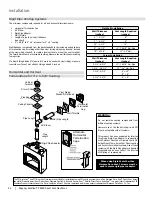 Предварительный просмотр 30 страницы Regency Fireplace Products Excalibur P90EX Owners & Installation Manual