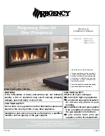 Предварительный просмотр 1 страницы Regency Fireplace Products GEM54-LPG Owners & Installation Manual