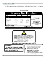 Предварительный просмотр 4 страницы Regency Fireplace Products GEM54-LPG Owners & Installation Manual