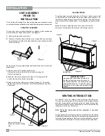 Предварительный просмотр 12 страницы Regency Fireplace Products GEM54-LPG Owners & Installation Manual