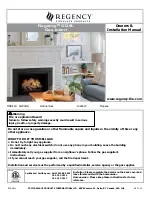 Regency Fireplace Products Gi29L-LP Owners & Installation Manual preview