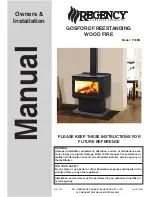 Предварительный просмотр 1 страницы Regency Fireplace Products GOSFORD Owners & Installation Manual