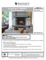 Предварительный просмотр 1 страницы Regency Fireplace Products Grandview G800EH Owners & Installation Manual