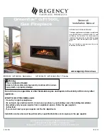 Regency Fireplace Products Greenfire GF1500L Owners & Installation Manual предпросмотр