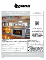 Предварительный просмотр 1 страницы Regency Fireplace Products Greenfire GF900C Owners & Installation Manual