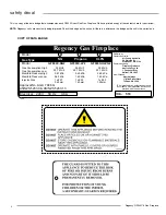 Предварительный просмотр 4 страницы Regency Fireplace Products Greenfire GF900C Owners & Installation Manual