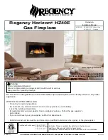 Regency Fireplace Products Horizon HZ40E Owners & Installation Manual preview