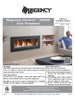 Regency Fireplace Products Horizon HZ54E-LP Owners & Installation Manual preview