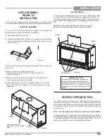 Preview for 15 page of Regency Fireplace Products Horizon HZ54E-LP Owners & Installation Manual