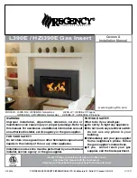 Regency Fireplace Products HZI390E-LP Installation, Commissioning And Servicing Instructions preview