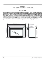 Предварительный просмотр 2 страницы Regency Fireplace Products I31-2 Owners & Installation Manual