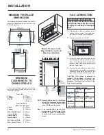 Предварительный просмотр 6 страницы Regency Fireplace Products I31-2 Owners & Installation Manual