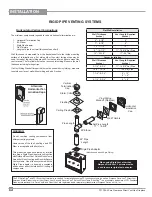 Предварительный просмотр 22 страницы Regency Fireplace Products P36-LP4 Propane Owners & Installation Manual