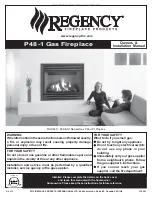 Regency Fireplace Products P48-1 Owners & Installation Manual предпросмотр