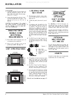 Предварительный просмотр 6 страницы Regency Fireplace Products P48-1 Owners & Installation Manual