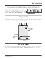 Preview for 9 page of Regency 390-900 Owners & Installation Manual