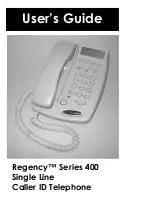 Preview for 1 page of Regency 400 Series User Manual