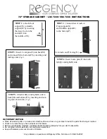 Preview for 2 page of Regency 72” STORAGE CABINET LSC7236 Instructions