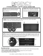 Preview for 3 page of Regency 72” STORAGE CABINET LSC7236 Instructions