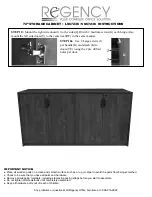 Preview for 4 page of Regency 72” STORAGE CABINET LSC7236 Instructions