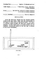 Preview for 5 page of Regency ACT-E-106 Instruction Manual