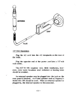 Preview for 6 page of Regency ACT-E-106 Instruction Manual