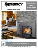 Regency Cascades I1500 Owners & Installation Manual preview