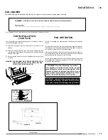 Предварительный просмотр 15 страницы Regency Cascades I1500 Owners & Installation Manual