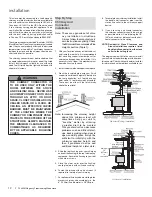 Предварительный просмотр 12 страницы Regency Cassic F2450 Owners & Installation Manual