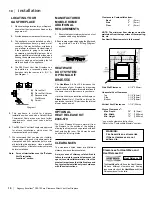 Предварительный просмотр 11 страницы Regency Excalibur P90 Zero Clearance Owners & Installation Manual