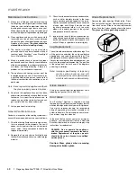 Предварительный просмотр 58 страницы Regency Excalibur P90E Zero Owners & Installation Manual