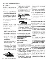 Preview for 24 page of Regency F2400M Owners & Installation Manual