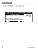 Preview for 4 page of Regency F3000B Owners And Installation Manual