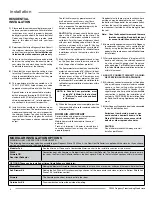 Preview for 6 page of Regency F3500 Owners & Installation Manual