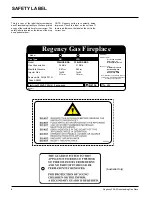 Preview for 4 page of Regency F38LPG2-BRA Owners & Installation Manual