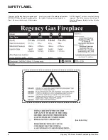 Preview for 4 page of Regency F39-LPG Owners & Installation Manual