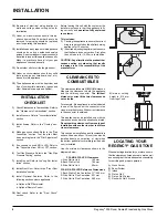 Preview for 6 page of Regency F39-LPG Owners & Installation Manual