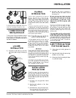 Preview for 7 page of Regency F39-LPG Owners & Installation Manual