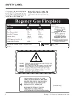 Preview for 4 page of Regency FIREGENIE FG39-LPG Owners & Installation Manual