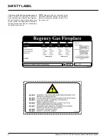 Предварительный просмотр 4 страницы Regency FireGenie PG121-LPG1 Owners & Installation