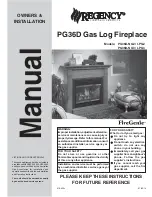 Предварительный просмотр 1 страницы Regency FireGenie PG36D Owners & Installation