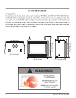 Предварительный просмотр 2 страницы Regency FireGenie PG36D Owners & Installation