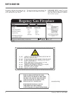 Предварительный просмотр 4 страницы Regency FireGenie PG36D Owners & Installation